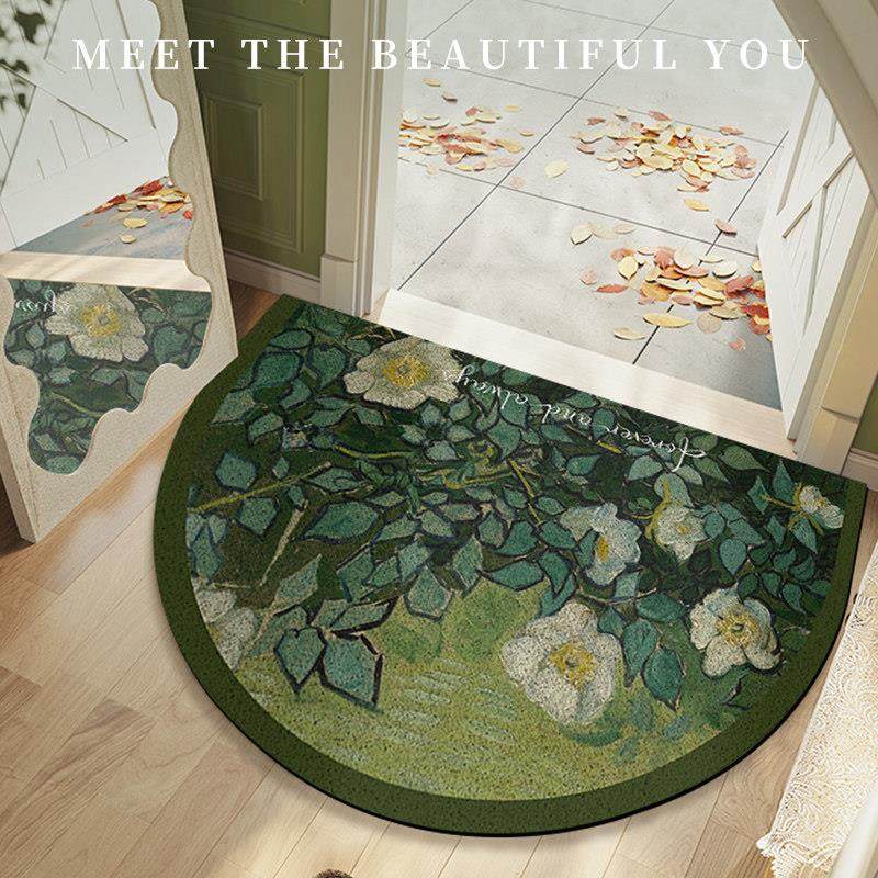 梵高名画丝圈半圆可裁剪入户门地垫门口脚垫进门地毯防滑玄关门垫,3C数码配件,USB多功能数码宝,淘宝优惠券,粉丝福利购,淘宝优惠卷