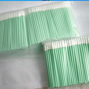 无尘净化棉签高品质尖头无尘布头100根 超细纤维 聚酯纤维布头