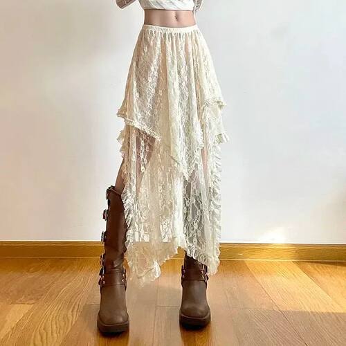 Irregular hem long skirt and half skirt 不规则下摆长裙半身裙