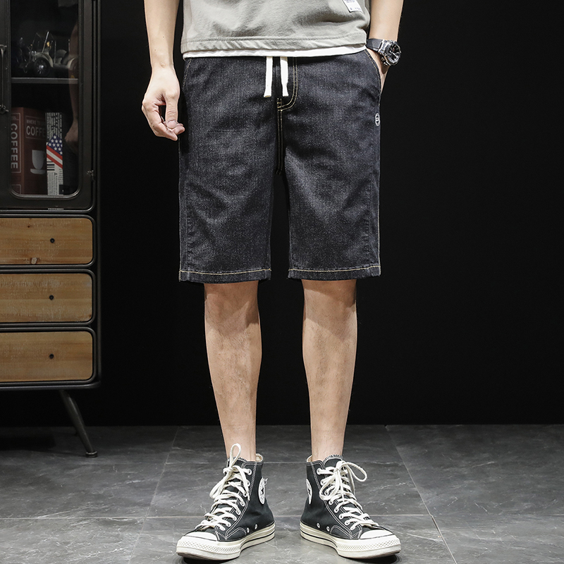 弹力潮牌百搭宽松休闲中裤夏季