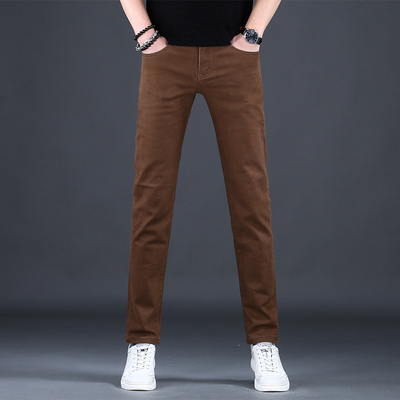 男士牛仔裤修身小脚裤