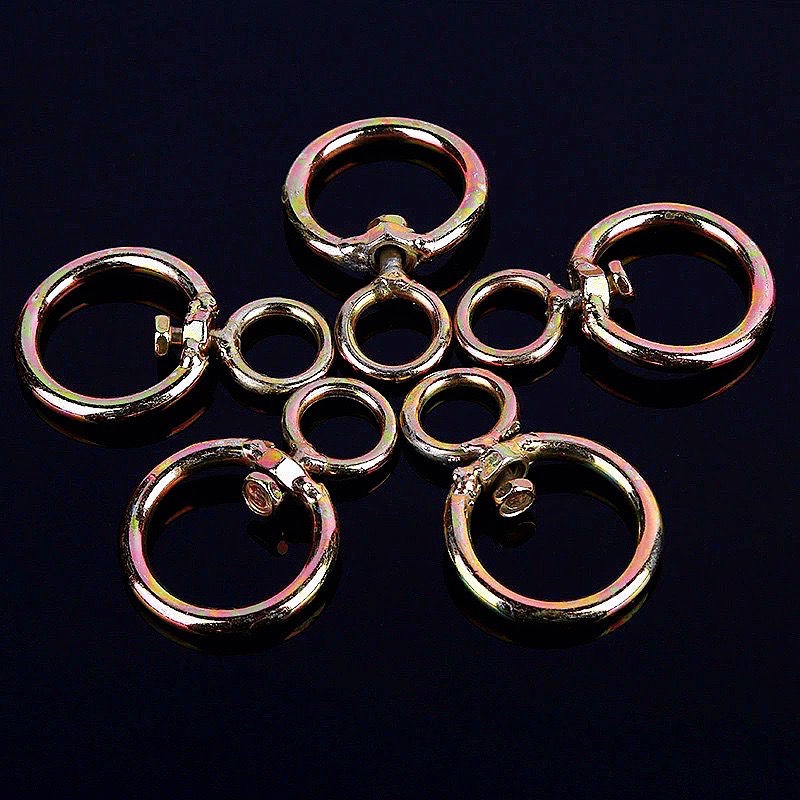 镀锌万向旋转环8字转环栓狗栓牛铁圈环扣防缠绕环牛笼头畜牧养殖