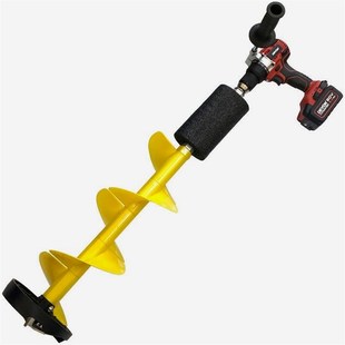 德国品质冰钻电动尼龙冰钓冬钓可充电破冰神器打孔带定位钻头冰镩