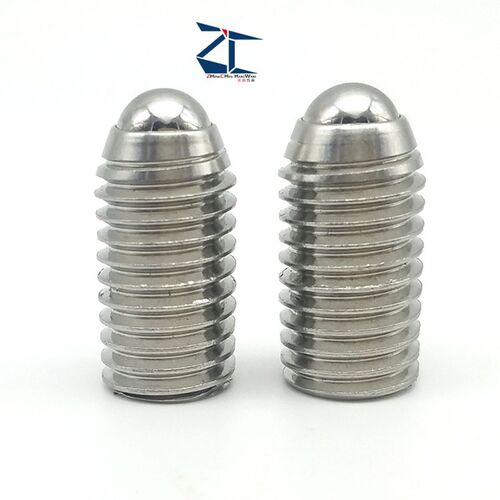 不锈钢球头柱塞 波珠螺丝 弹顶珠ZC104-3-M3--M4 长短可选 ZC直销