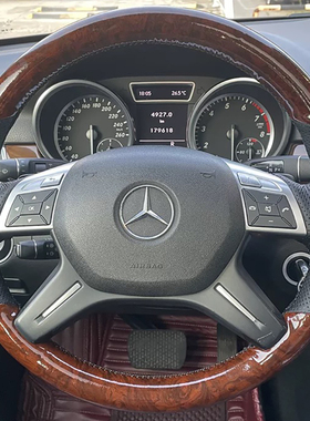 奔驰C180C200/E200/E260M级R级方向盘套真皮把套手缝专用全包款