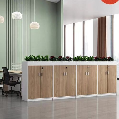 速发花架柜屏风隔断矮柜花草柜子办公室储物柜绿架柜花槽置物植隔