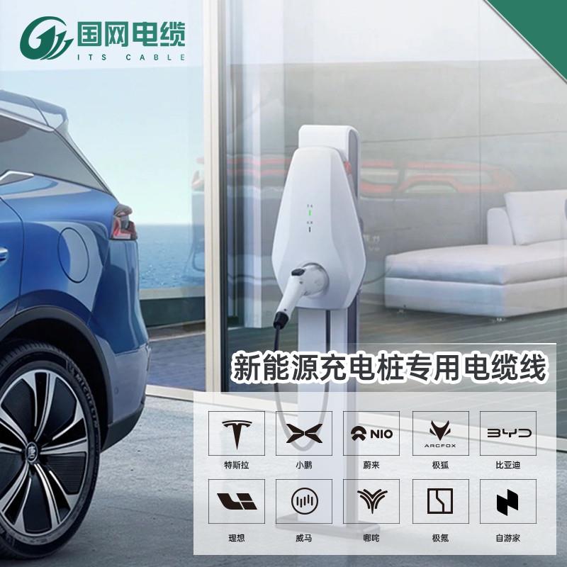 速发国网汽车充电 电缆线4 6桩10 16平方国标ZR-YJV2 5 铜芯电线