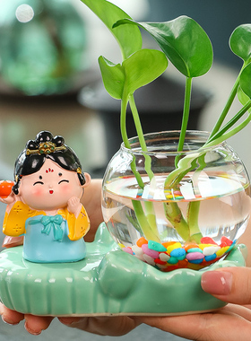 速发创意可摆唐仕办公室桌面工位客厅玄关茶桌博古架房间装饰小爱