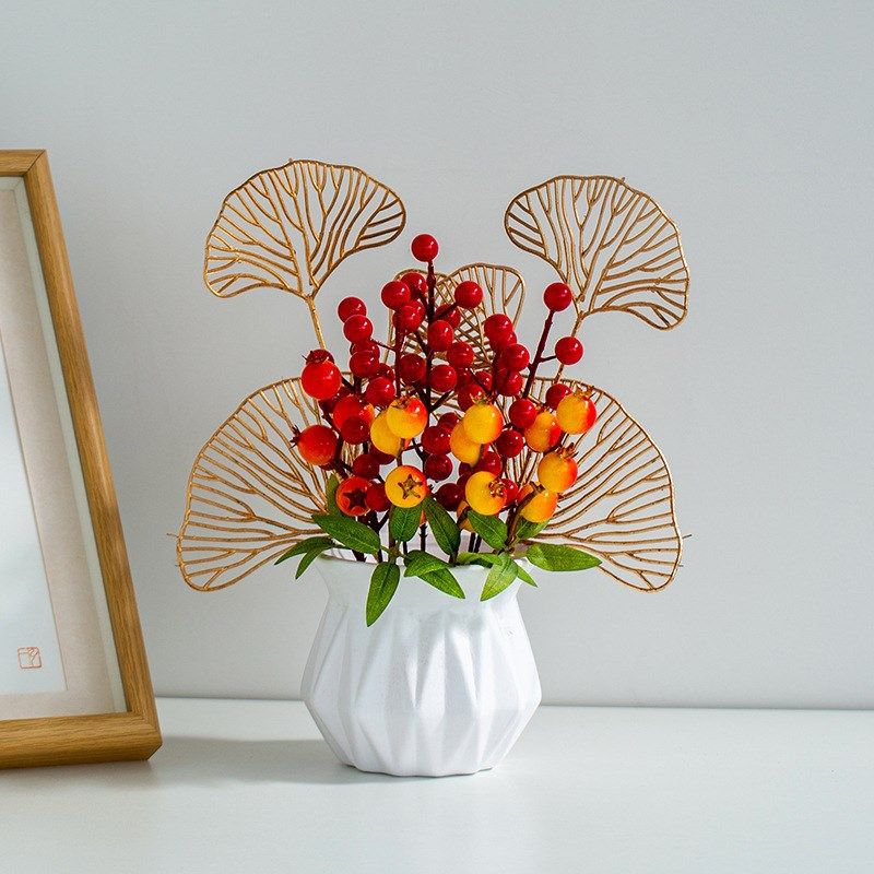 现货速发花瓶摆件客厅电视柜两边插花艺装饰品家居小假花卉餐桌仿