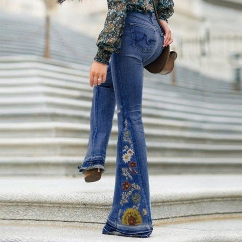 Embroidered Trousers Deim Be Botm Pats Vetilatio Hig