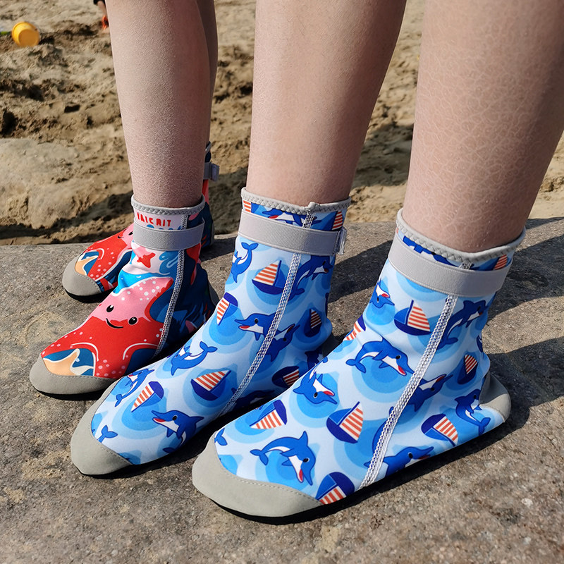 成人沙滩鞋袜儿童玩水赶海速干溯溪鞋海边游泳防滑男女宝宝涉水鞋