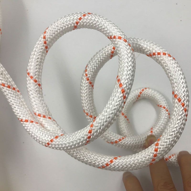 现货12mm高楼家用火q灾消防绳应急逃生绳登山救援绳钢丝芯自救绳