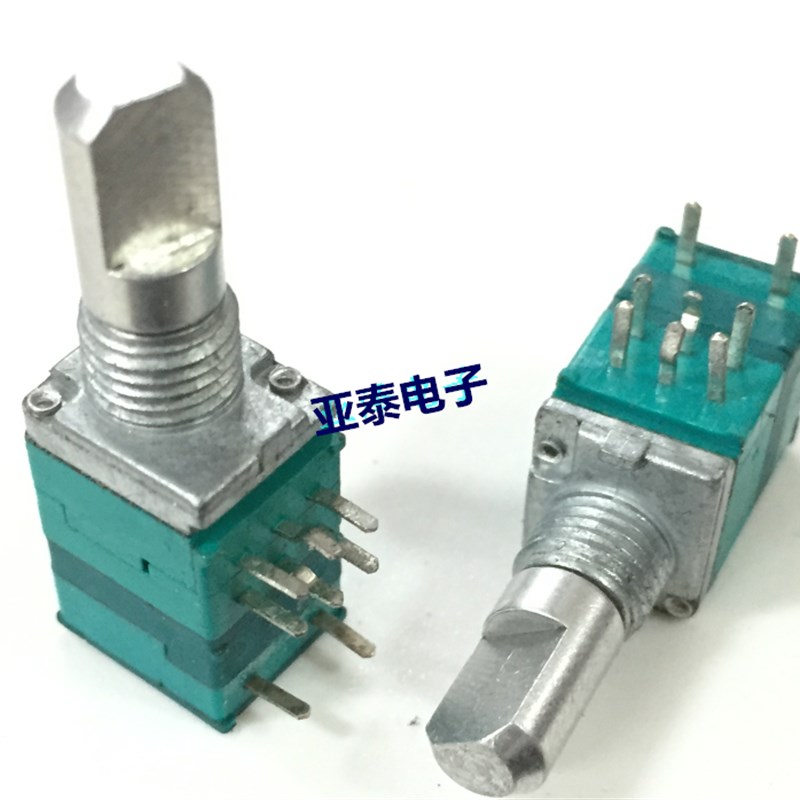 速发FD福华RK0型精M电联器双位带开关A10K轴长15密M音量电位器