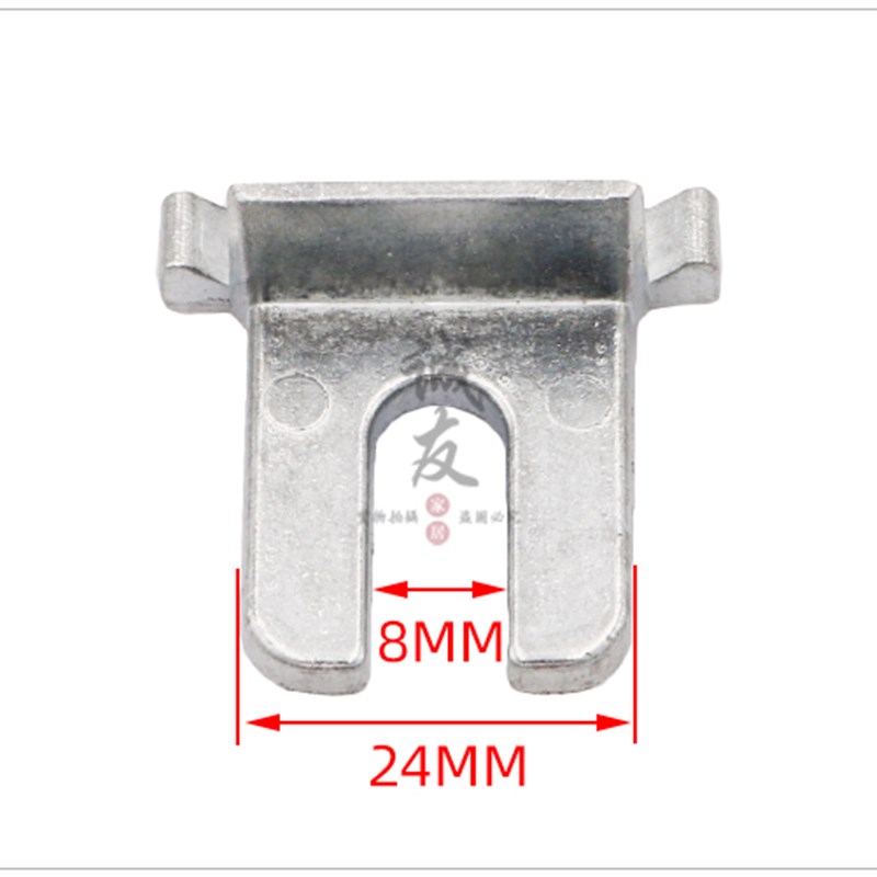 速发半圆三齿窗户把手拨叉执手叉子门窗传动U型叉片平开窗配件