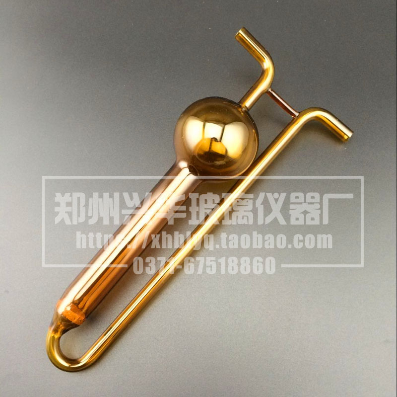 速发棕色U型多多玻板吸收管50 U形孔孔玻板吸收管空气收集器