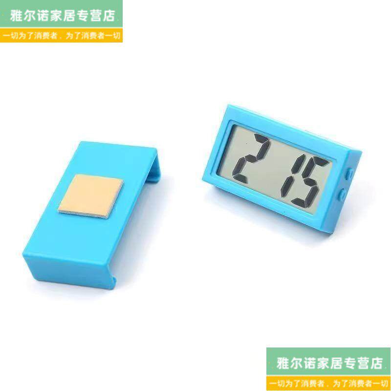 速发小巧大字体数字锺车用车载时钟电子钟表液晶数字可黏贴式超