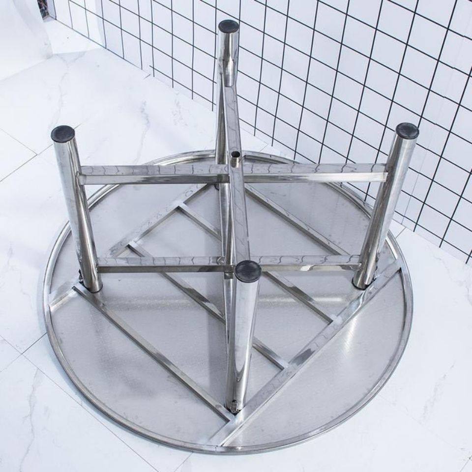 速发全不锈钢折叠饭圆酒店家用8饭桌子圆桌简易圆形餐桌面板吃人,住宅家具,不锈钢/PVC餐桌,淘宝优惠券,粉丝福利购,淘宝优惠卷