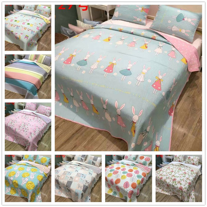 速发可道水洗绗缝床盖床垫夏凉空件被密配三调套