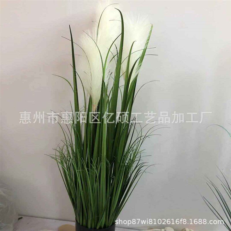 速发北欧风仿真芦苇洋葱草狗尾草盆栽仿真绿植室内门店开业装饰品