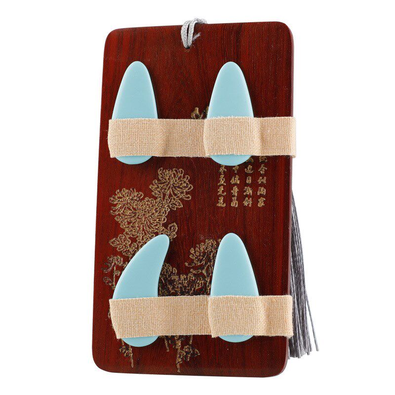 速发古筝指甲檀木缠绕卡 指甲板纳琶义琵流苏收甲板