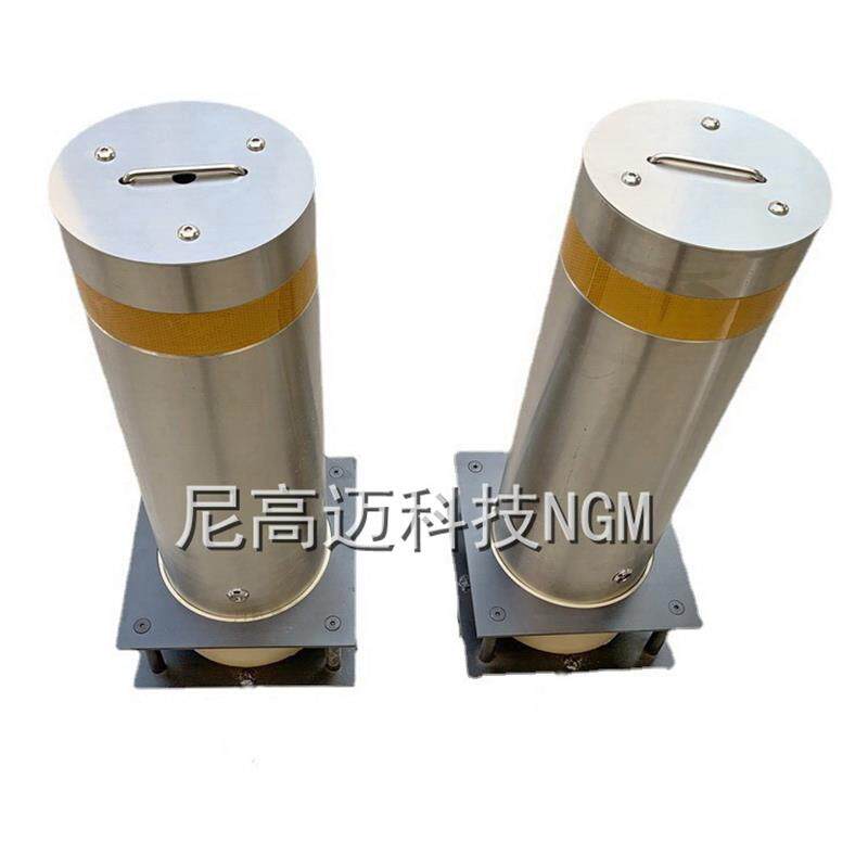 速发方形预埋底座加厚不锈钢路桩隔离柱+304防撞柱可挪移活动防撞