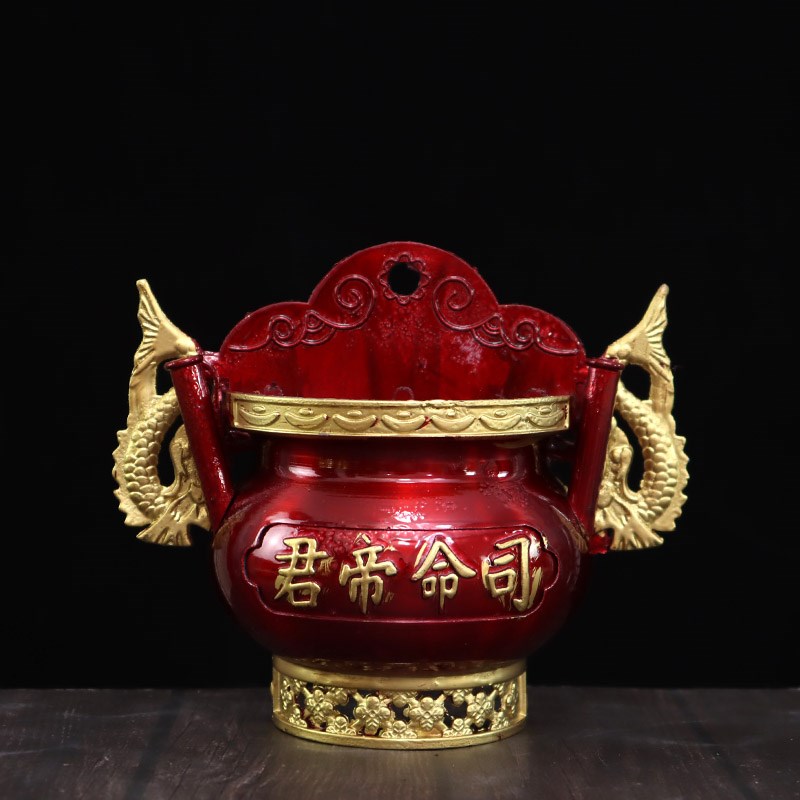 速发门神插香炉壁挂上香插香家用挂门口墙壁潮汕大门两边墙壁插香