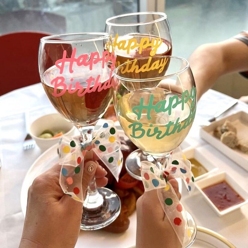 速发饮日快脚杯一次性杯红酒生槟香料彩色波点蝴蝶结派对
