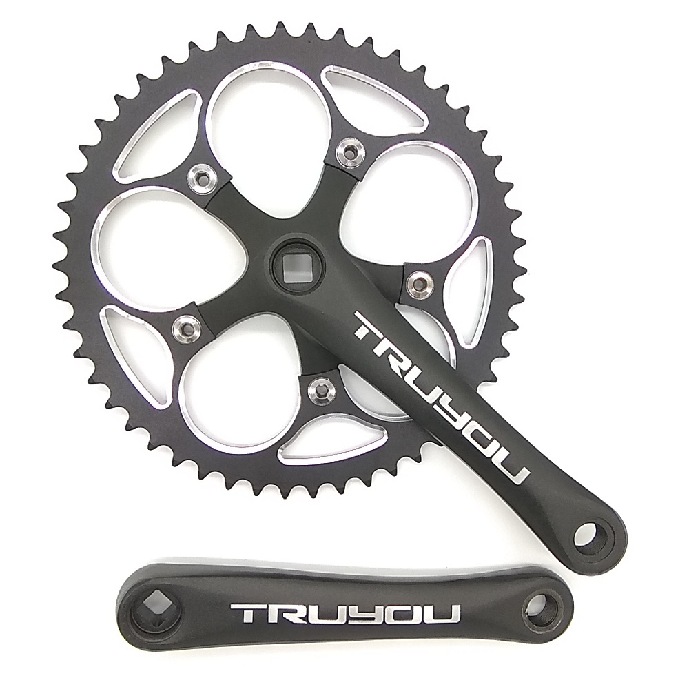 速发折叠公路5单盘牙盘片曲柄D110 44T 46T 48T 车0T 52T 5