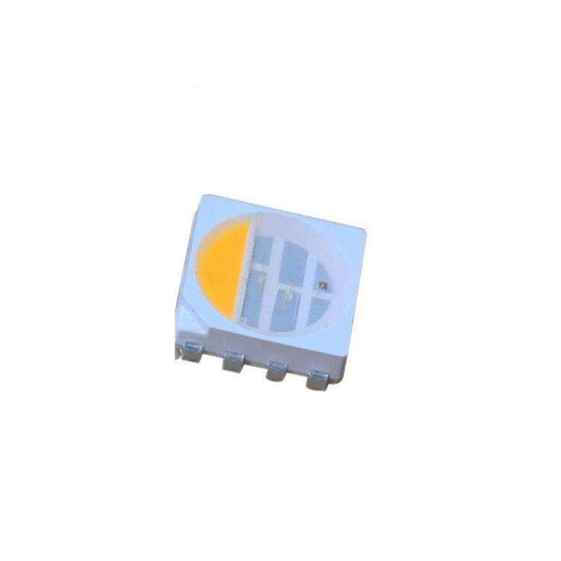 5-12050幻彩LVD灯珠WS2812B内置驱动IC45脚WS281QJR2E全彩RGB