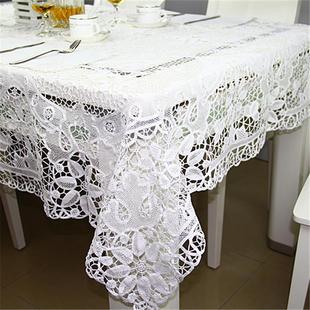手工万缕丝复IMJ古欧桌式麻餐棉桌布库抽纱手工百带存丽方形蕾丝
