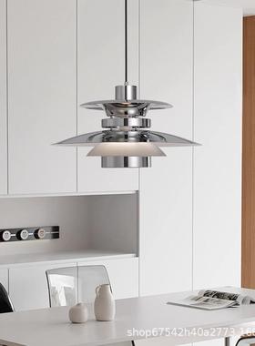 意式极781简H5飞碟餐厅吊灯中古木纹餐桌小吊P计师创岛台吧意台设