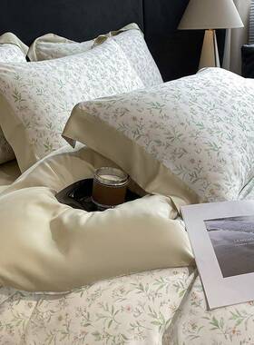 新中式0莱赛尔天丝四件0套高档床单被套冰OUS丝凉感可1裸睡上用品