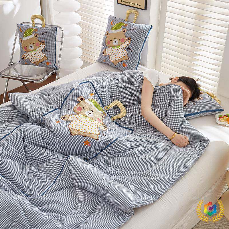 抱枕被两载用舍ZLC午睡毯可洗二合一宿抱枕机被子车靠垫沙发靠枕