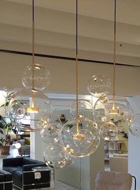 双廷美式古吊灯意MRY大利宫浪漫玻复璃层水晶灯法式客厅餐厅展厅