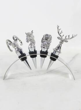 代轻酒柜金属红酒塞动物桌创意摆件面现02131酒店餐厅装饰品样板