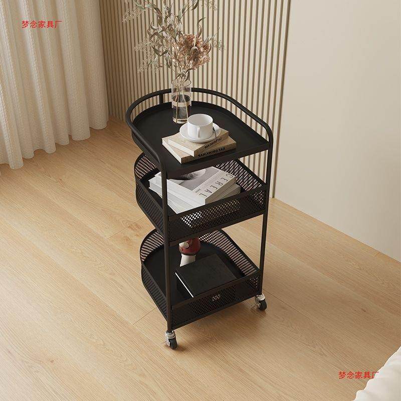 约沙000发迷你移带轮茶几网红厅阳台玻简璃床头收纳客小推车置动,收纳整理,书桌收纳置物架,淘宝优惠券,粉丝福利购,淘宝优惠卷