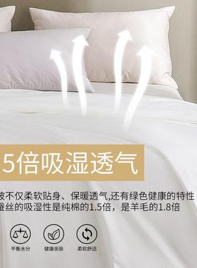 JEB端优质二合一子母被手工1高芯0丝0桑蚕丝被蚕丝被子传公主