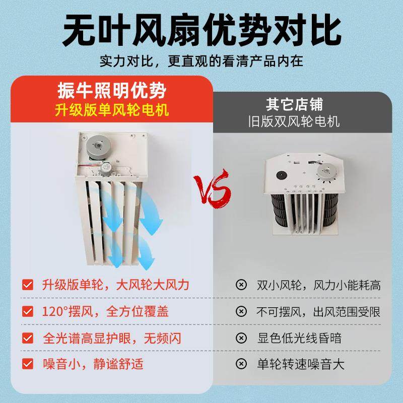 护吸顶灯202眼5新款客厅厅全光卧谱室灯现代简约静音无叶NMH风餐