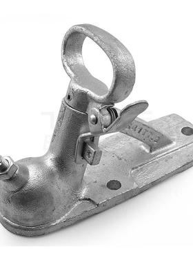 澳式拖车盖50mm球铸房钢平头板连接器罩车FUX配球件热镀锌