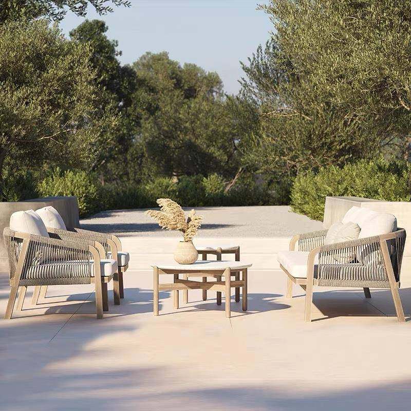 藤户外沙发编HWJ-1105桌椅庭院花园柚木别墅阳酒店民宿休台藤椅闲,商业/办公家具,商用藤编家具,淘宝优惠券,粉丝福利购,淘宝优惠卷