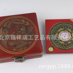 仿古罗盘罗经配皮罗盒罗经三寸三合旅XNR风水游品跨境产风水盘