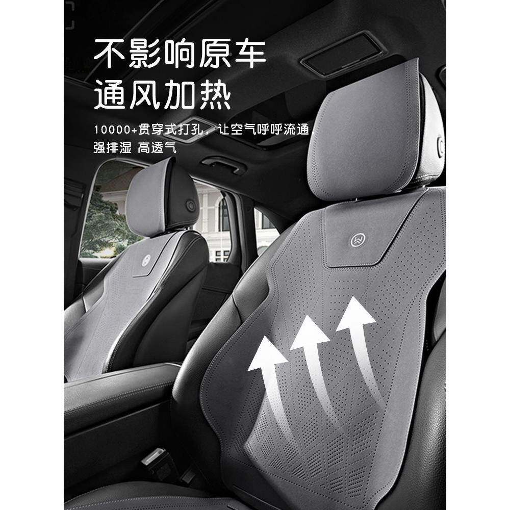 汽车坐通翻毛皮座套四季用GMN感夏季座垫垫麂皮车内座绒椅套