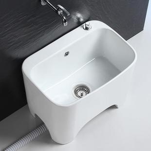 3双驱间YHN动把池户外庭院陶瓷拖布池墩布池地Y拖盆拖家用卫生大