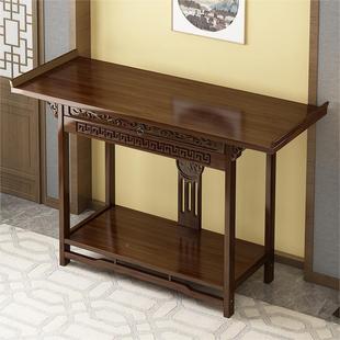 玄关桌中式靠墙供桌新中古921案几式入户景正对门玄关台长风条桌