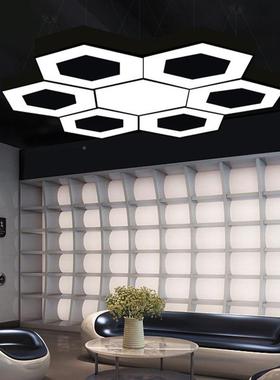 边形六巢灯办蜂身公室网咖商场健房创意六边形KTA造型灯