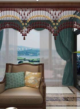 桃木芦水IYU珠帘卧葫室门隔断玄关过道帘客厅晶厕所免打孔厨房挂