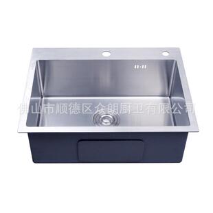 30不锈加钢水槽厚边小圆RIR角手工盆厂64045T1广东源头货家直销