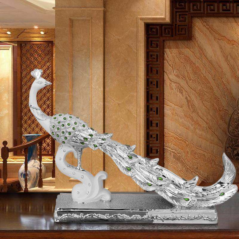 家孔轻奢工雀品艺居装饰酒店玄关婚房TXH别墅样板房软装创意树脂