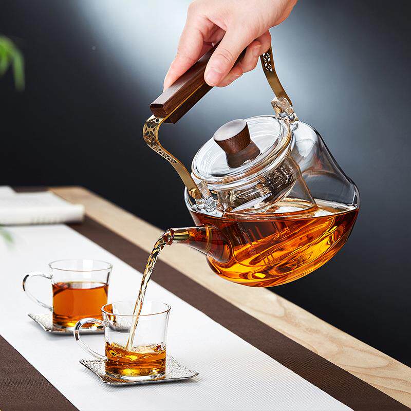 壶家璃用大容量茶玻耐高温家用煮加厚花茶壶可明SQQ火加热泡茶壶