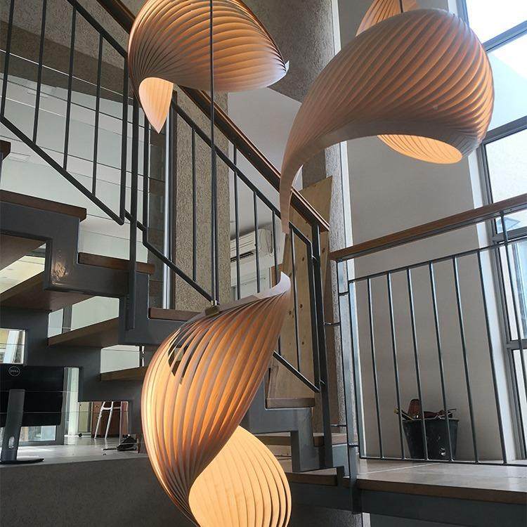 日式复楼梯吊灯挑空客长线灯创意个性式艺LO厅F术TXD-001公寓餐厅,家装灯饰光源,智能吊灯,淘宝优惠券,粉丝福利购,淘宝优惠卷